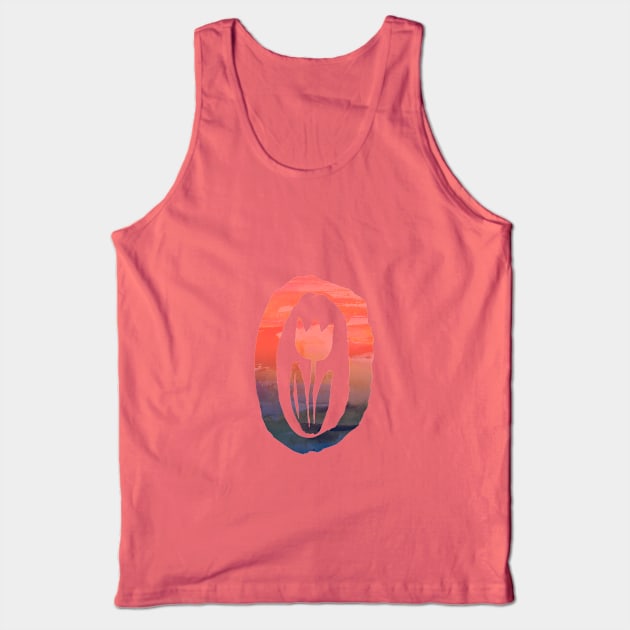 Tulip sunset Tank Top by zsofiporkolab